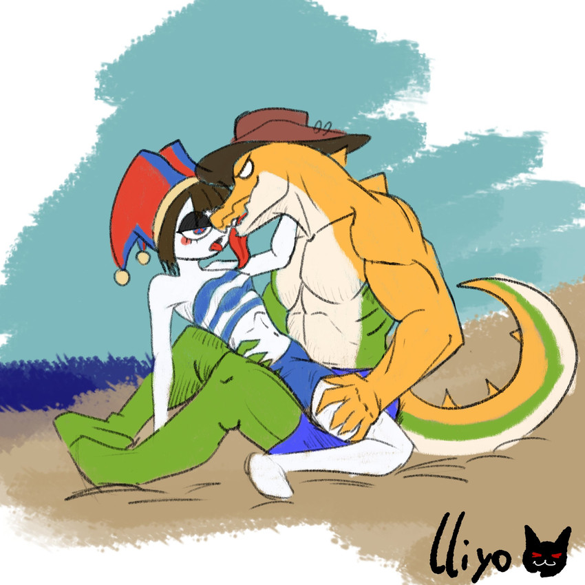 gummigoo and pomni (the amazing digital circus and etc) created by lliyo (artist)