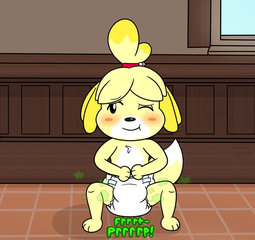 isabelle (animal crossing and etc) created by hydroftt