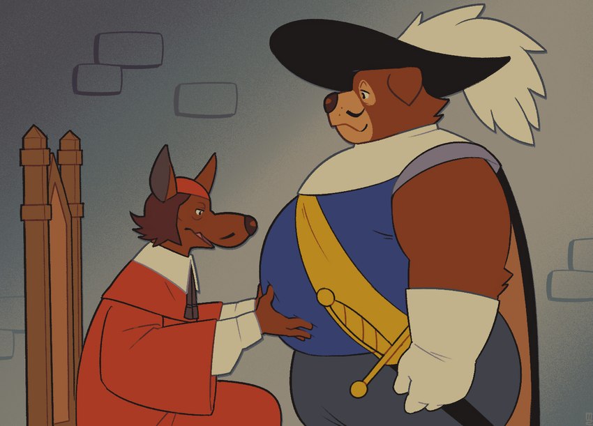 cardinal richelieu and widimer (dogtanian and the three muskehounds) created by greenendorf