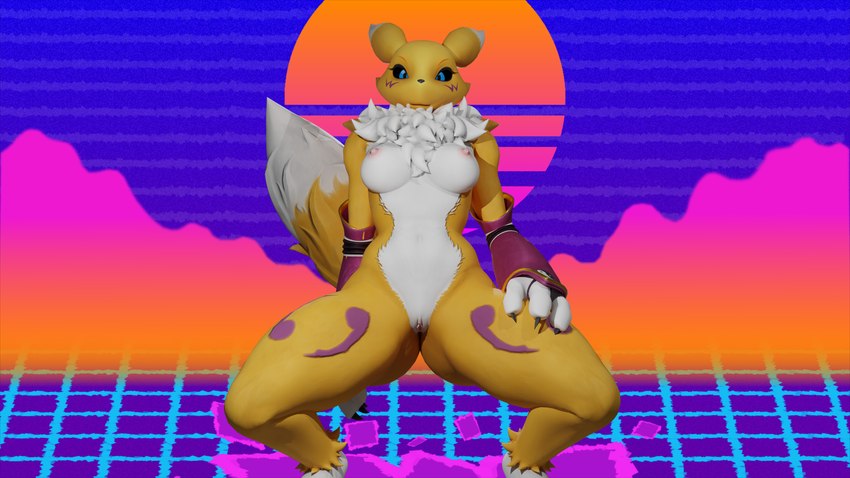 warfare renamon (bandai namco and etc) created by stikcs