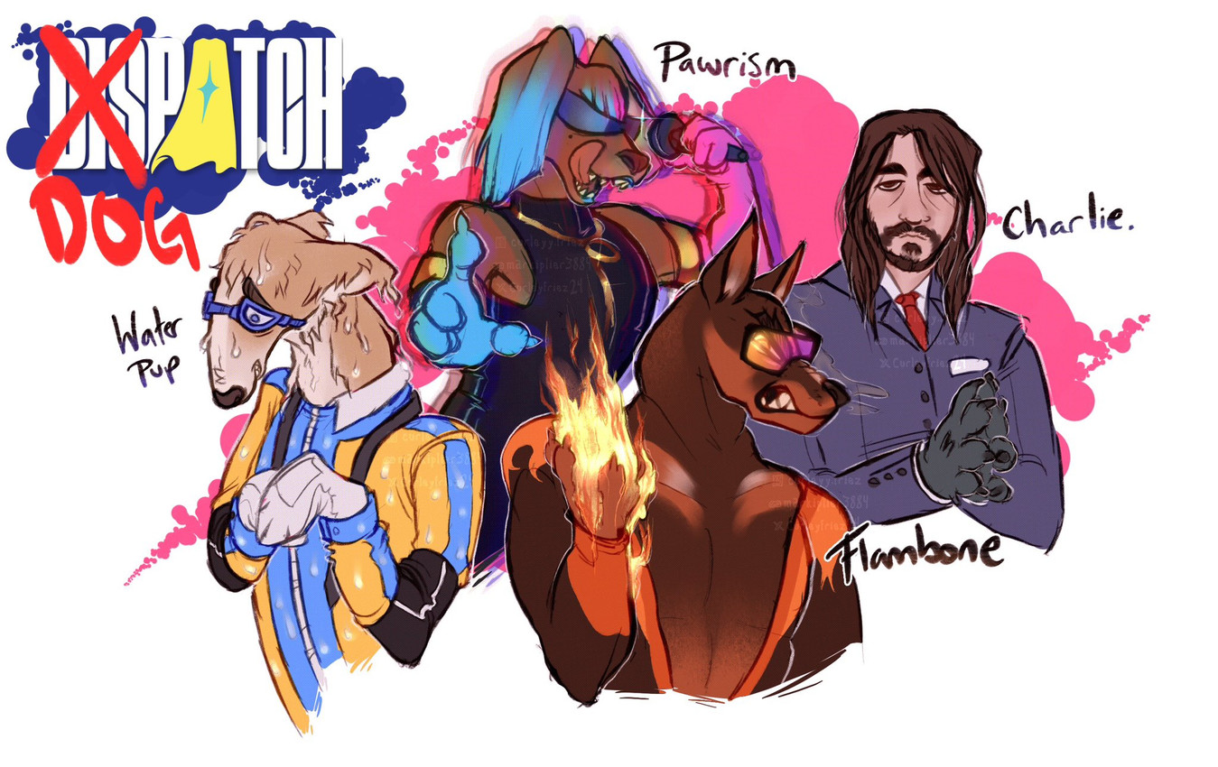 cr1tikal, flambae, prism, sonar, and waterboy (dispatch) created by curleyfriez