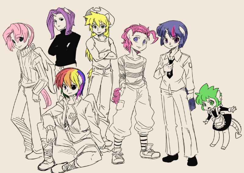 twilight sparkle, rainbow dash, fluttershy, pinkie pie, applejack, and etc (friendship is magic and etc) created by shepherd0821