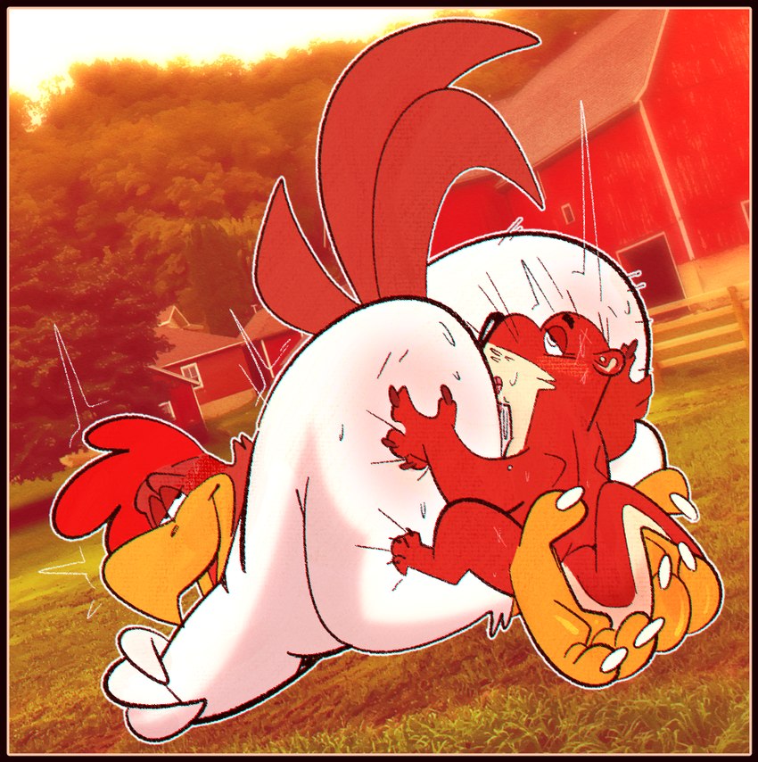 foghorn leghorn and otis otterton (warner brothers and etc) created by the-alfie-incorporated