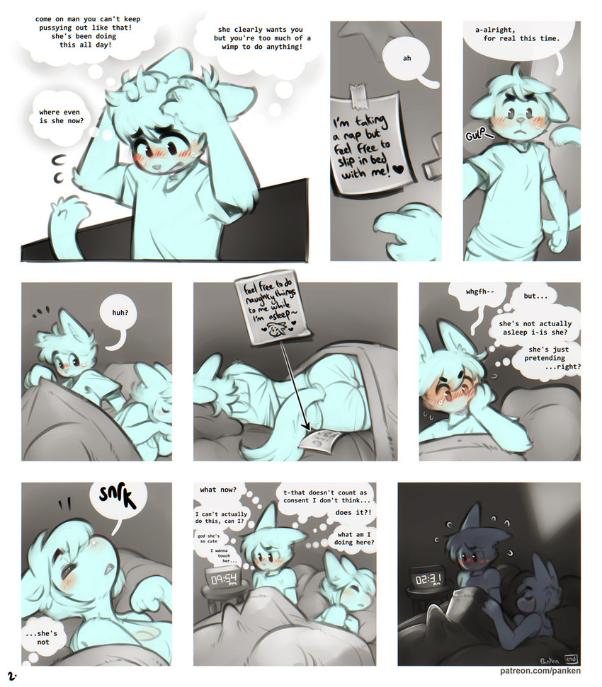 female friend and male friend (friends (panken)) created by panken