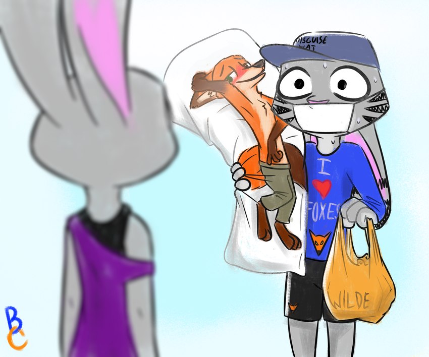 jack savage, judy hopps, and nick wilde (zootopia and etc) created by theblueberrycarrots