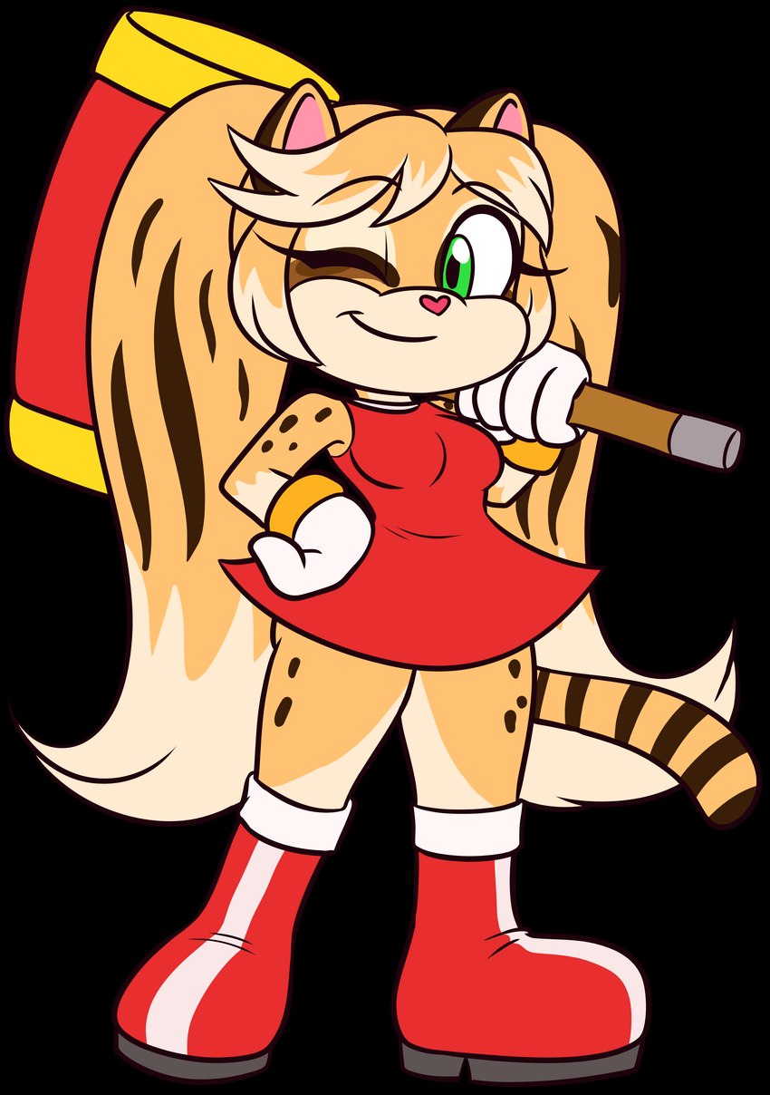 amy rose and shizen (sonic the hedgehog (series) and etc) created by sailor bomber