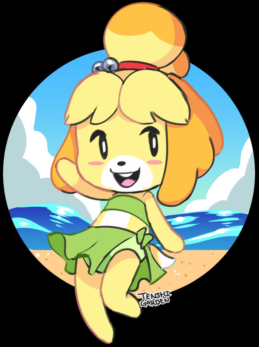 isabelle (animal crossing and etc) created by tenshigarden