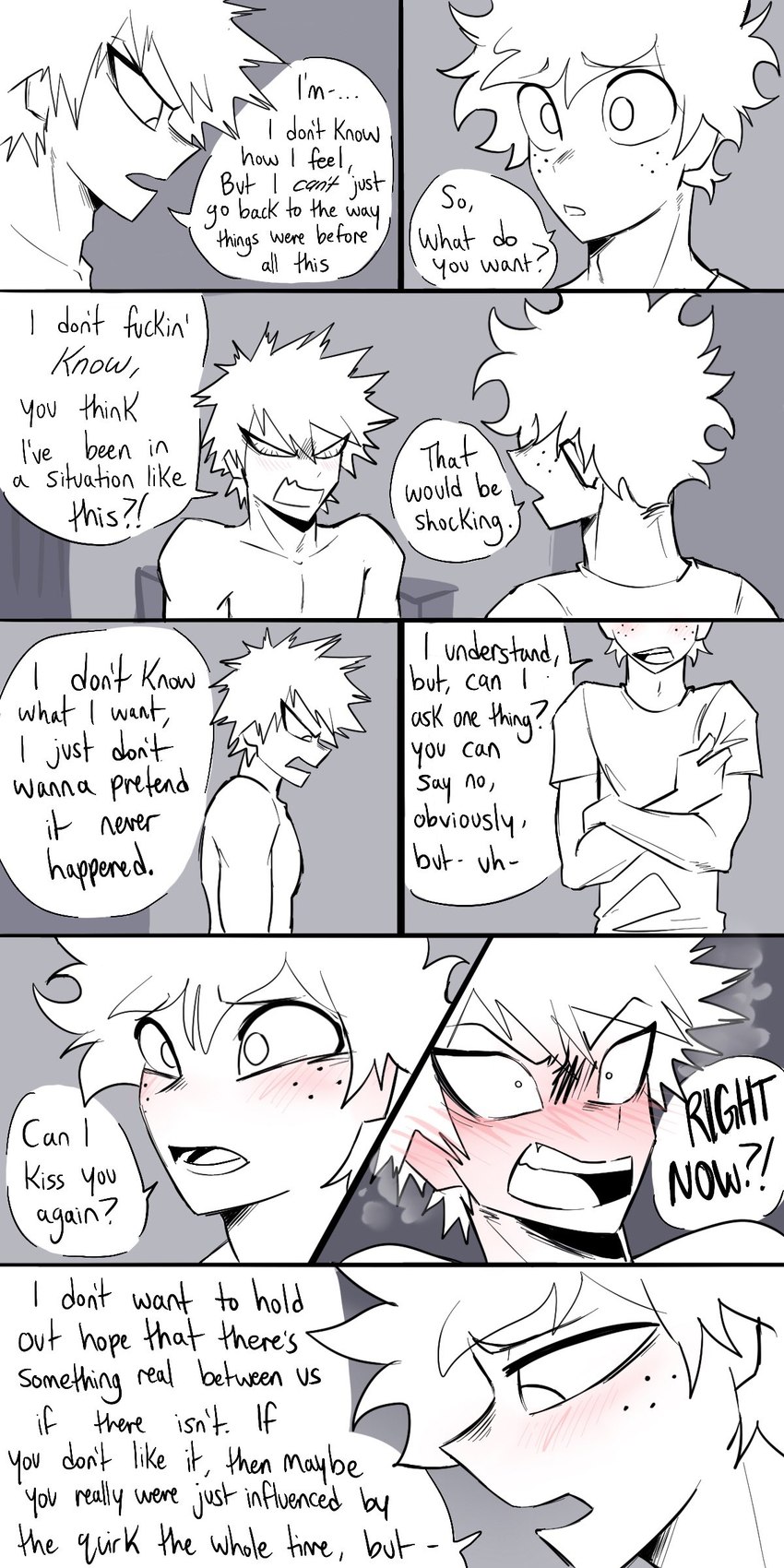 izuku midoriya and katsuki bakugou (my hero academia) created by pretty werewolf