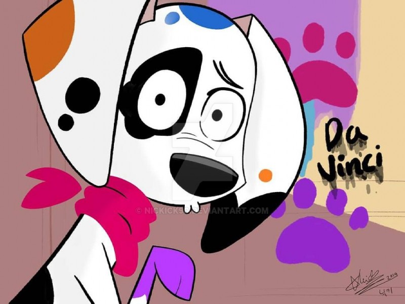 da vinci (101 dalmatian street and etc) created by nickick90 and nicky illust