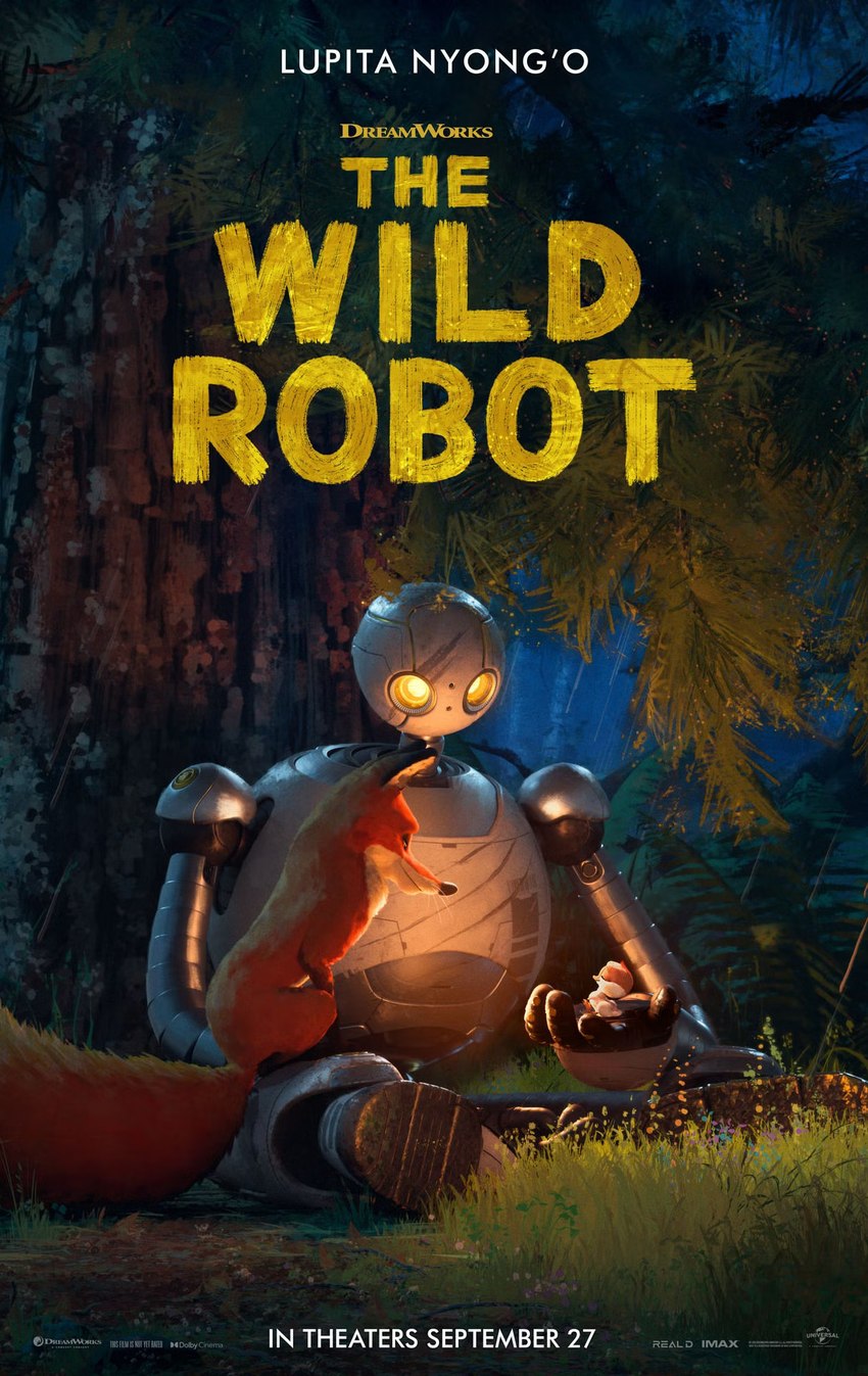 brightbill, fink, and roz (the wild robot (film) and etc)