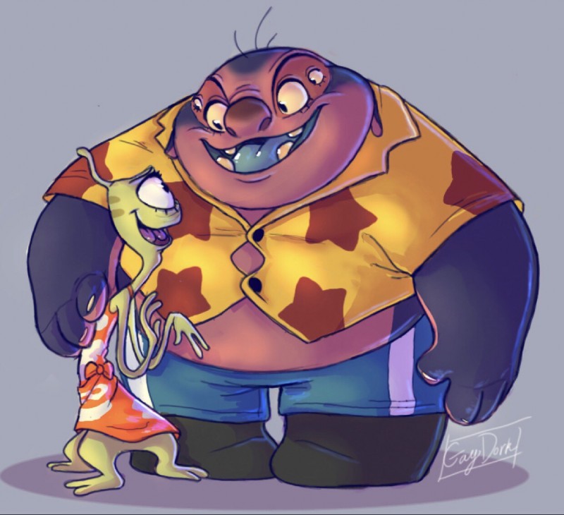 jumba jookiba and wendy pleakley (lilo and stitch and etc) created by gaydork