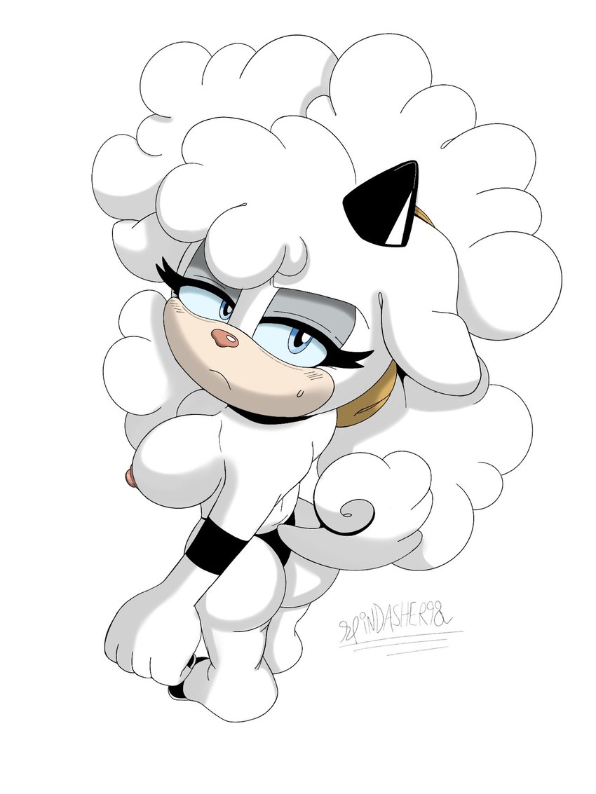 lanolin the sheep (sonic the hedgehog (comics) and etc) created by spindasher98