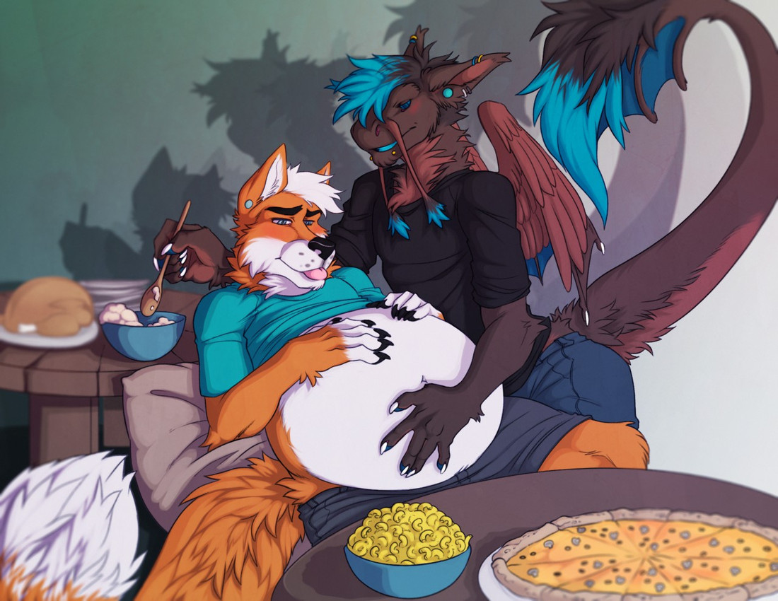 foxxel and narkoto the water dragon (mythology) created by the-narutoshi