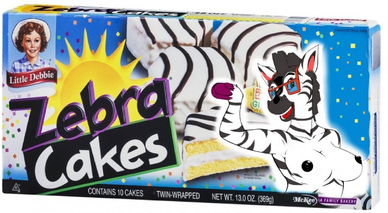 ziggy the zebra (little debbie and etc) created by rheumatism