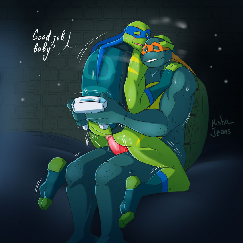 leonardo and michelangelo (rise of the teenage mutant ninja turtles and etc) created by mishajeans