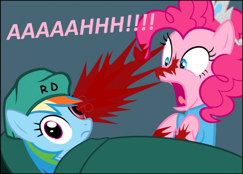 pinkie pie and rainbow dash (friendship is magic and etc) created by zacatron94