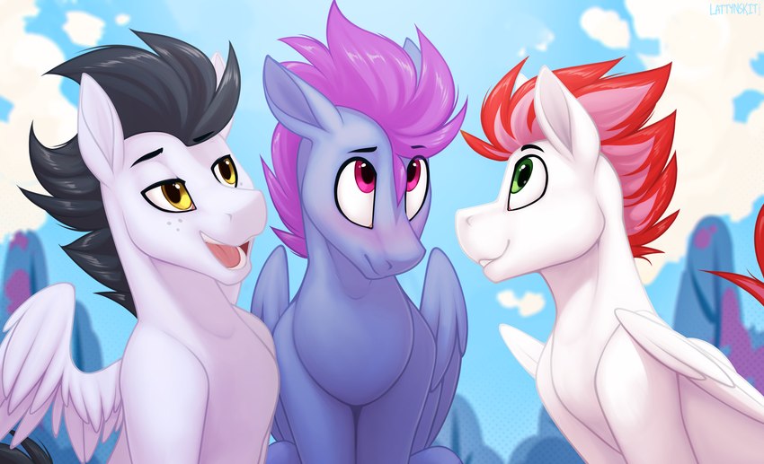 swift apex, windy dripper, and wing mccallister (my little pony and etc) created by dripponi and lattynskit