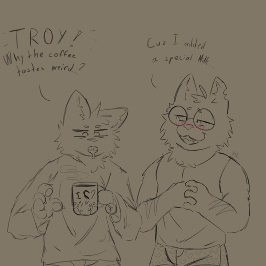 mike and troy created by hornylemur