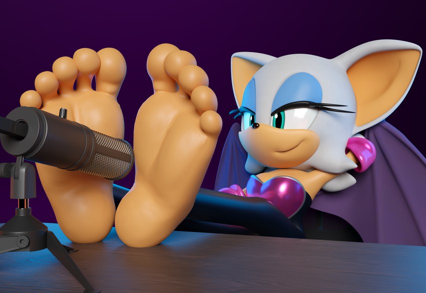 rouge the bat (sonic the hedgehog (series) and etc) created by jony1991