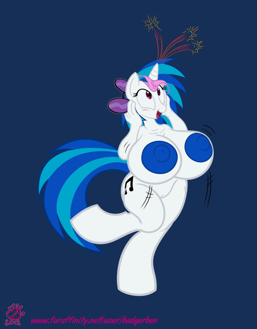 vinyl scratch (friendship is magic and etc) created by badgerben