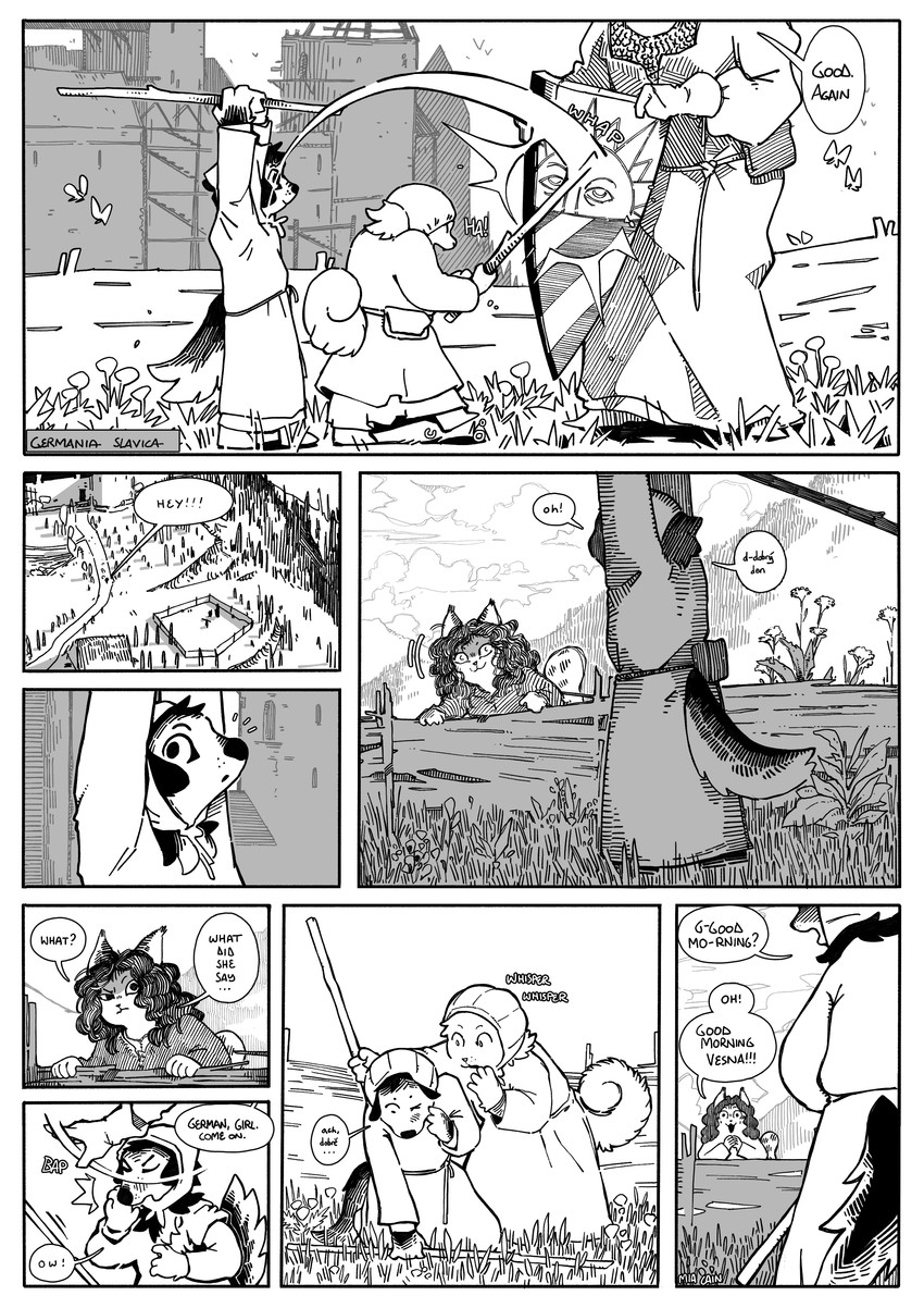 freiin franzesca ostermunzer, snjeza, and vesna created by mia cain