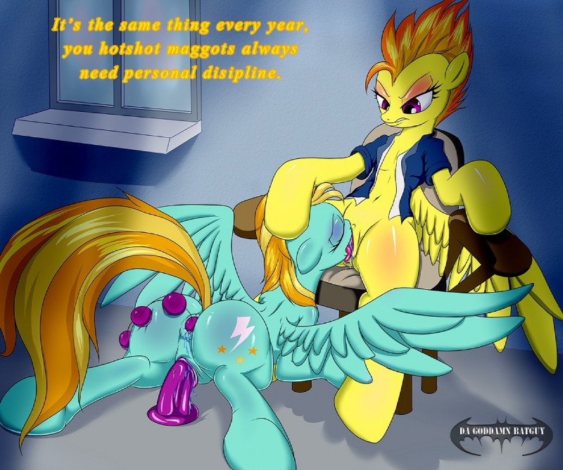 lightning dust, spitfire, and wonderbolts (friendship is magic and etc) created by da goddamn batguy