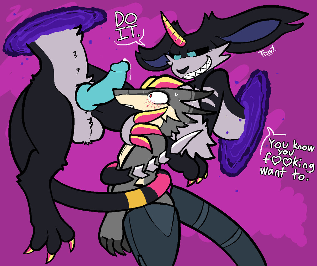 rayce and terraritel created by trout (artist)