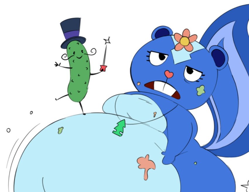 mr. pickels and petunia (happy tree friends and etc) created by maddeku