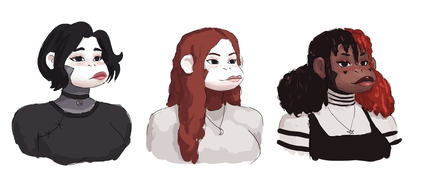 doomer girl and wojak (doomer (meme)) created by redustheriotact