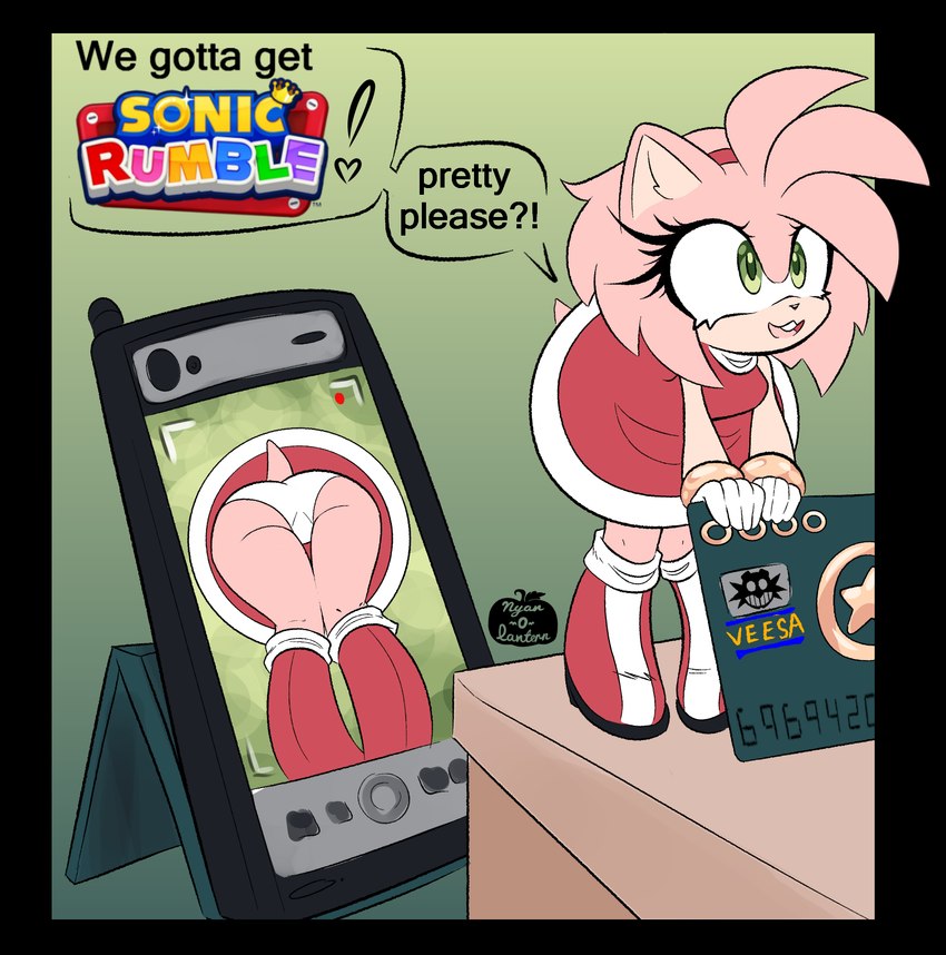 amy rose (sonic the hedgehog (series) and etc) created by nyan-o-lantern