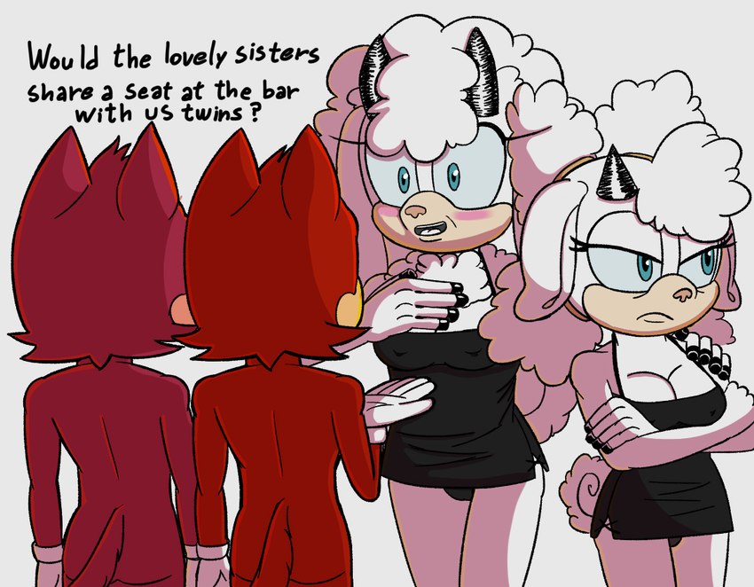 lanolin's mother, lanolin the sheep, and tails' bullies (sonic the hedgehog (comics) and etc) created by roads (artist)