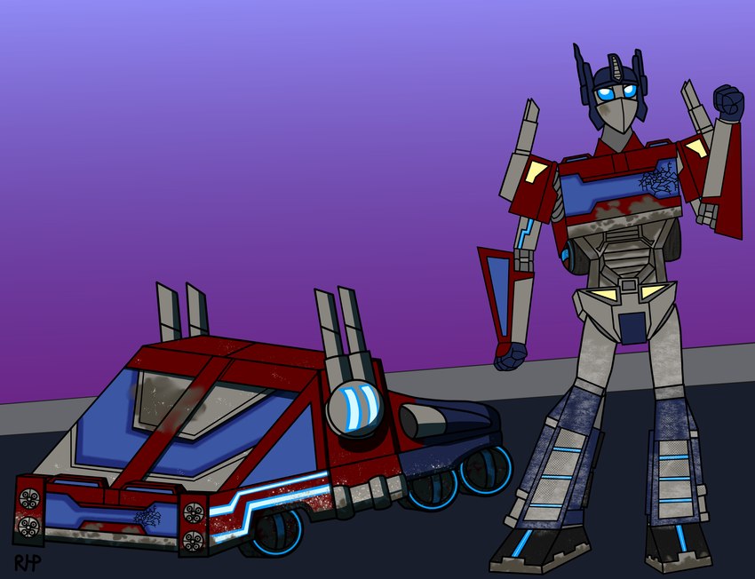 optimus prime (transformers and etc) created by rhpenguin