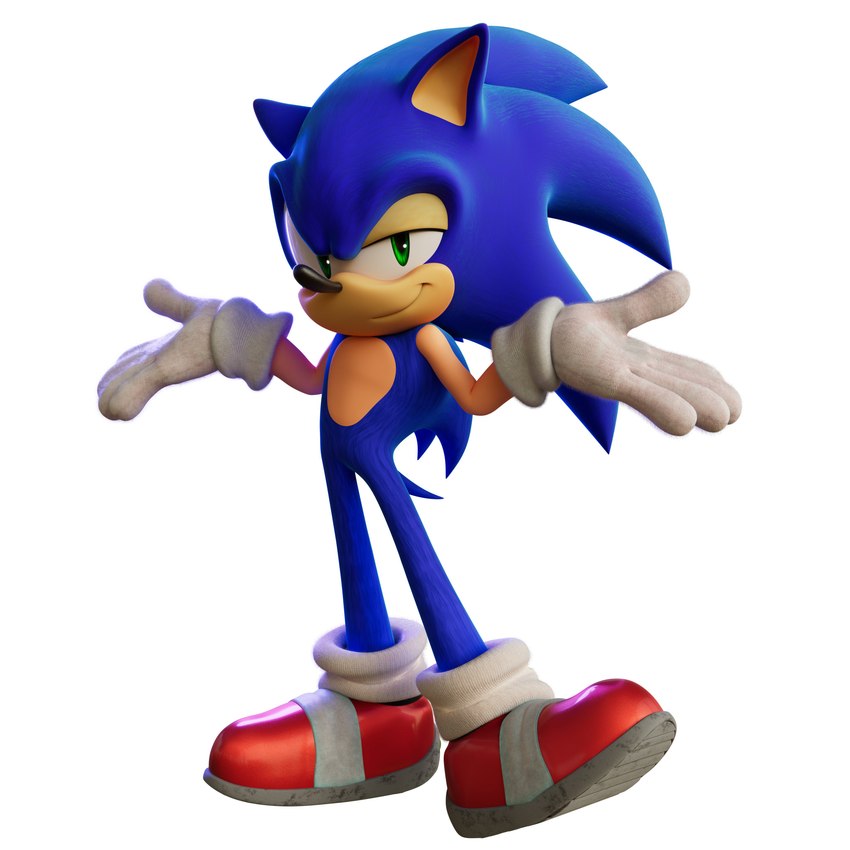 sonic the hedgehog (sonic the hedgehog (series) and etc) created by cyb3d128