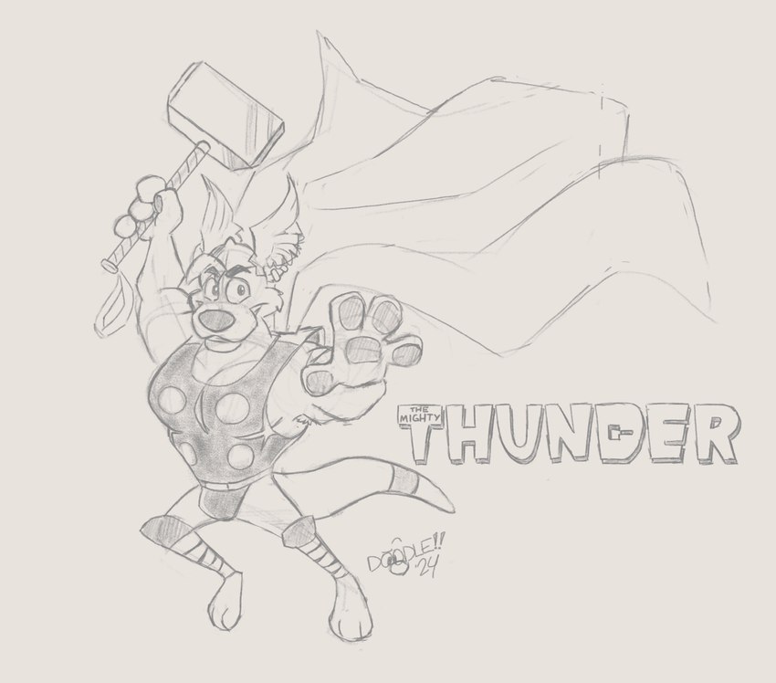 thor created by doodledoggy