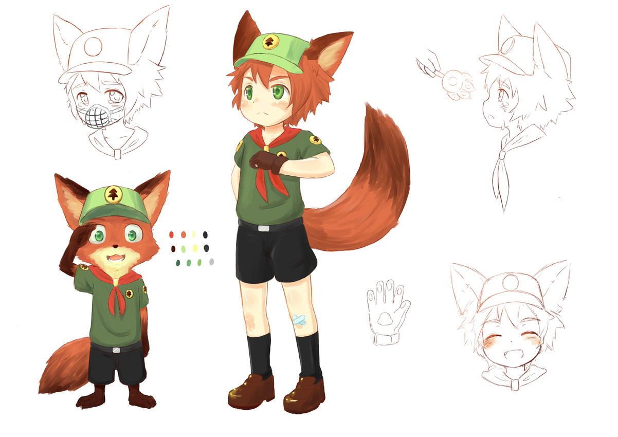 nick wilde (zootopia and etc) created by bokustar fox