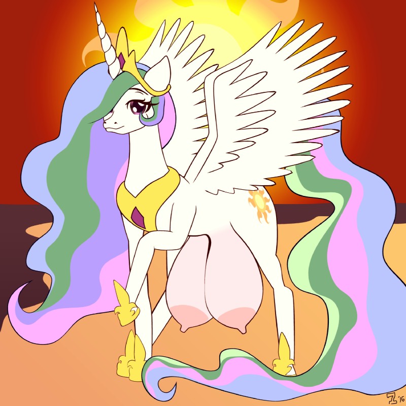 princess celestia (friendship is magic and etc) created by fibs