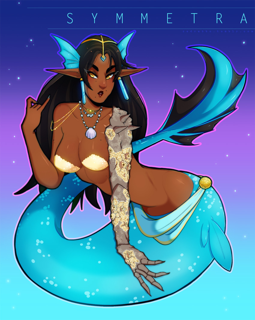 symmetra (blizzard entertainment and etc) created by redrabbu