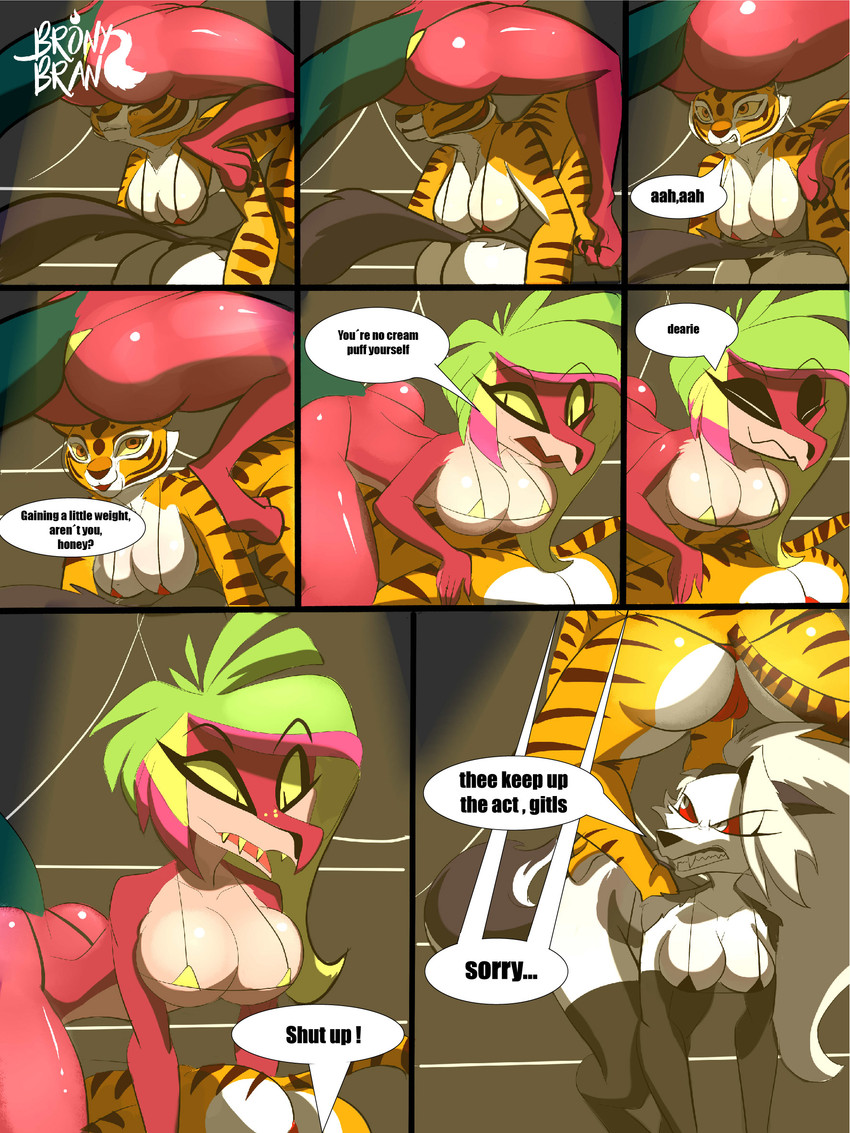 loona, master tigress, and missi zilla (kung fu panda and etc) created by bronybran