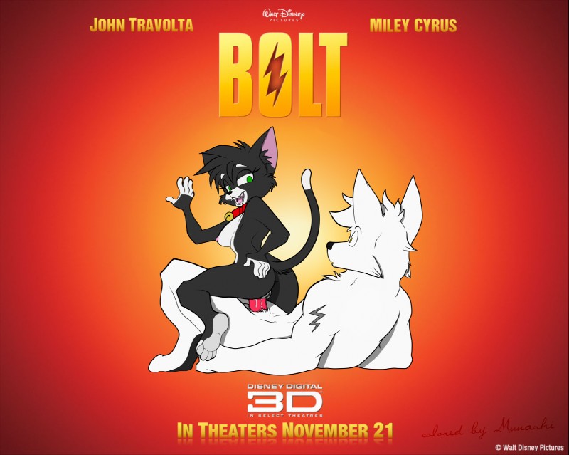 bolt and mittens (bolt (film) and etc) created by ebonychimera and munashi