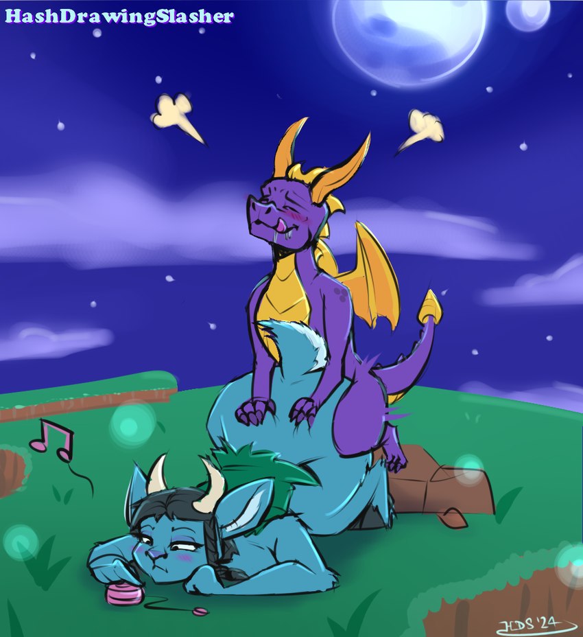 spyro (spyro reignited trilogy and etc) created by hashdrawingslasher