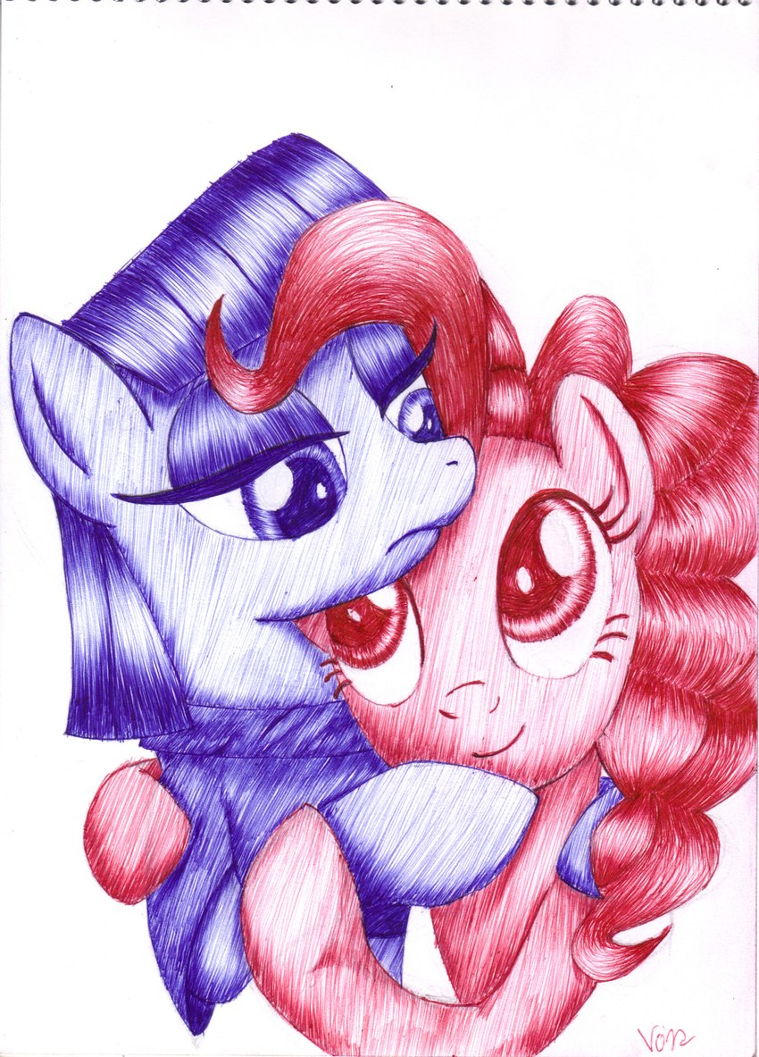 maud pie and pinkie pie (friendship is magic and etc) created by enginseer cyvius