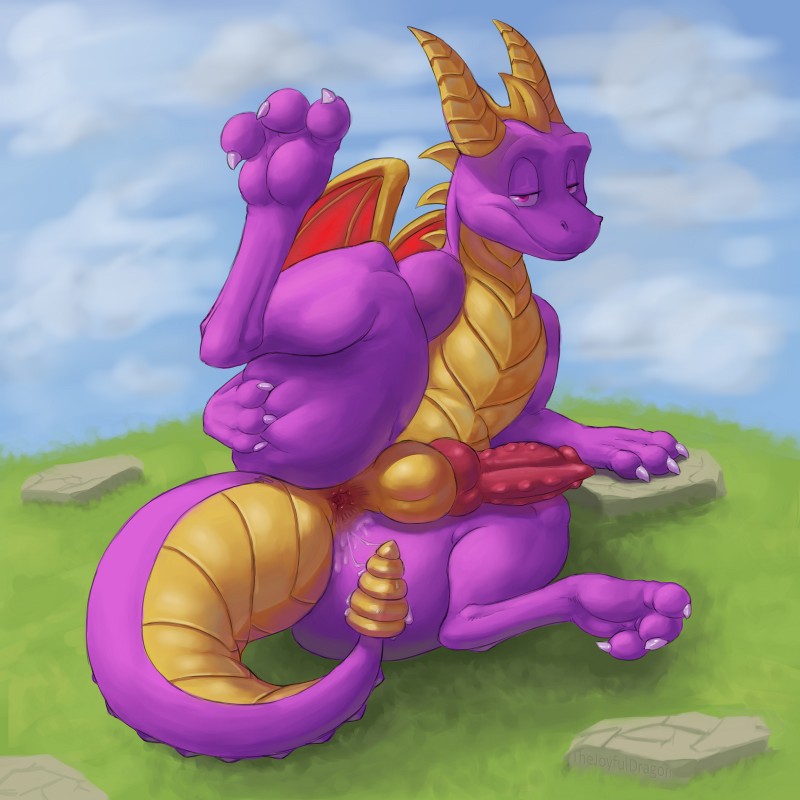 spyro (spyro the dragon and etc) created by thejoyfuldragon