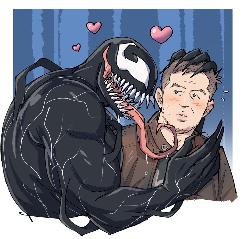 eddie brock and venom (marvel) created by kalamariboy