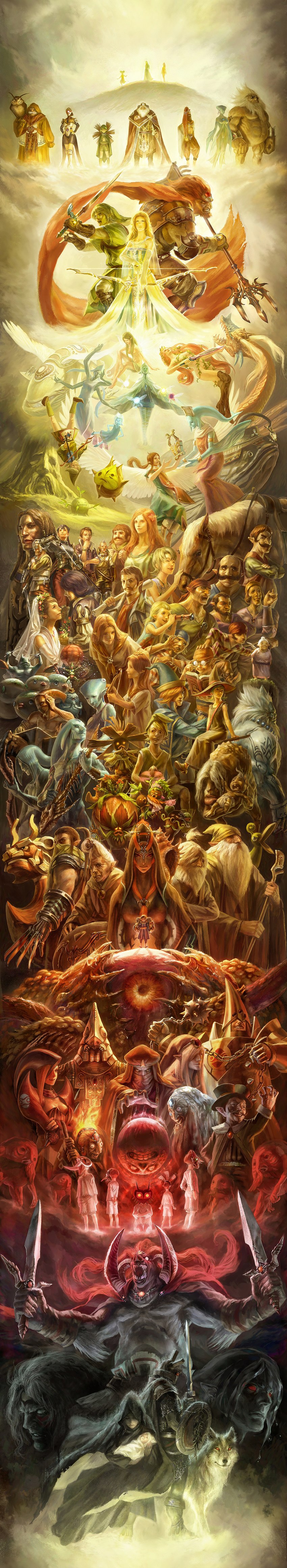 daphnes nohansen hyrule, rauru, the king of red lions, skull kid, the nightmare, and etc (the legend of zelda and etc) created by ag+