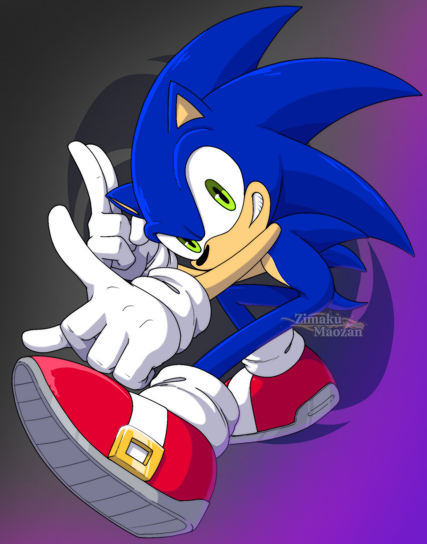 sonic the hedgehog (sonic the hedgehog (series) and etc) created by zimakum