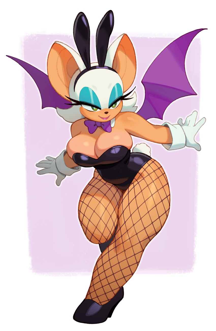 rouge the bat (sonic the hedgehog (series) and etc) created by rizdraws