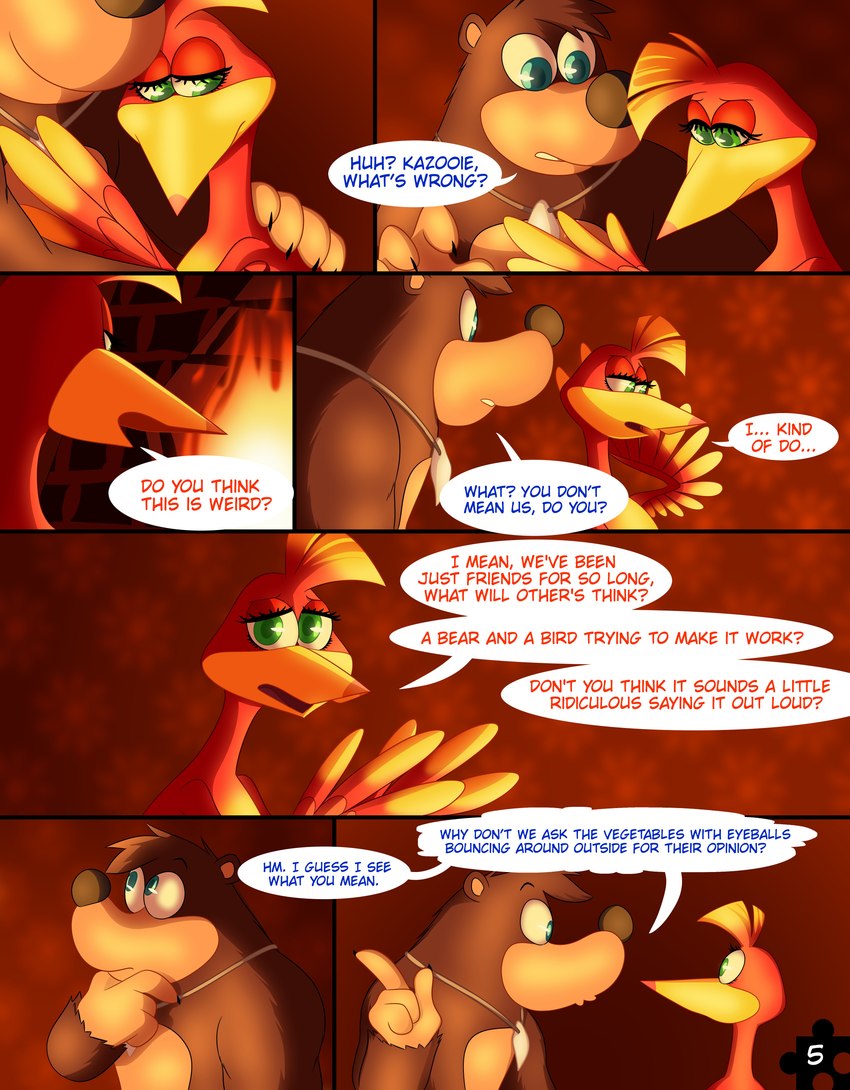 banjo and kazooie (banjo-kazooie and etc) created by skelly doll