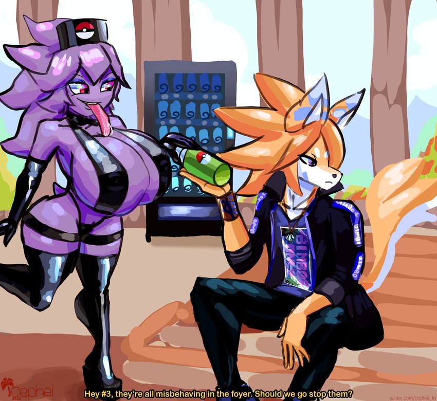 cephei grant, fan character, and healslut 3 the gengar (game freak and etc) created by cephei and sefkitsune