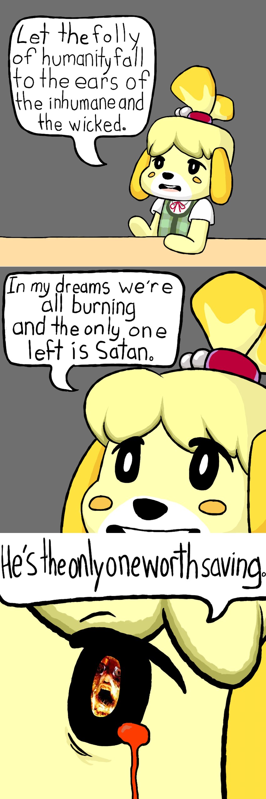 isabelle (animal crossing and etc) created by chongothedrawfriend