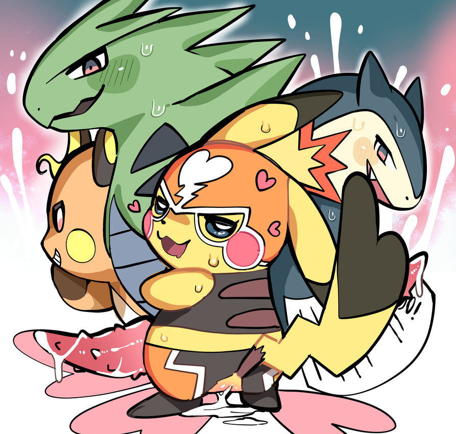 cosplay pikachu and pikachu libre (nintendo and etc) created by oposa